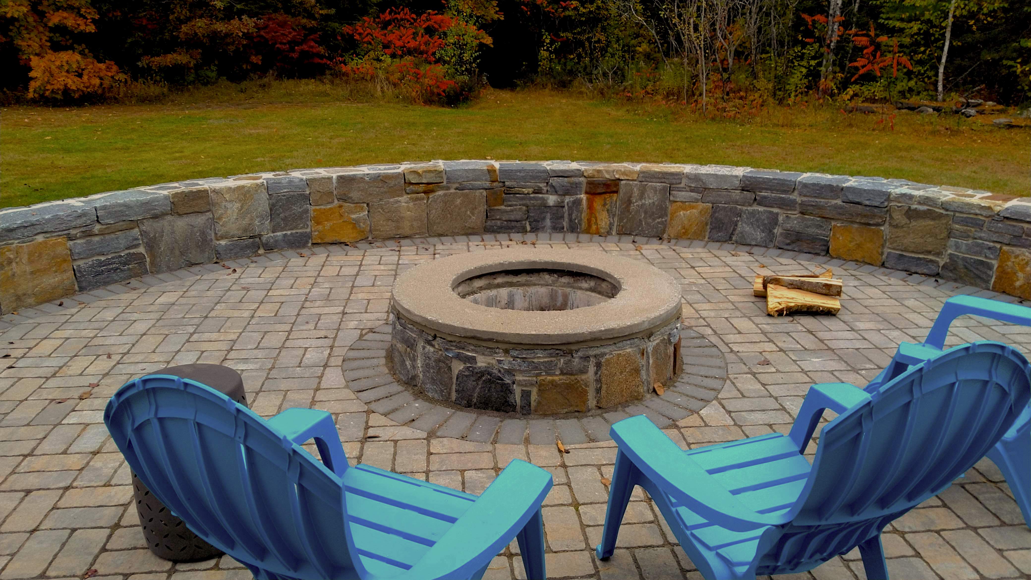 Fire-pit, Patio, Stonewall, Maine, Windham