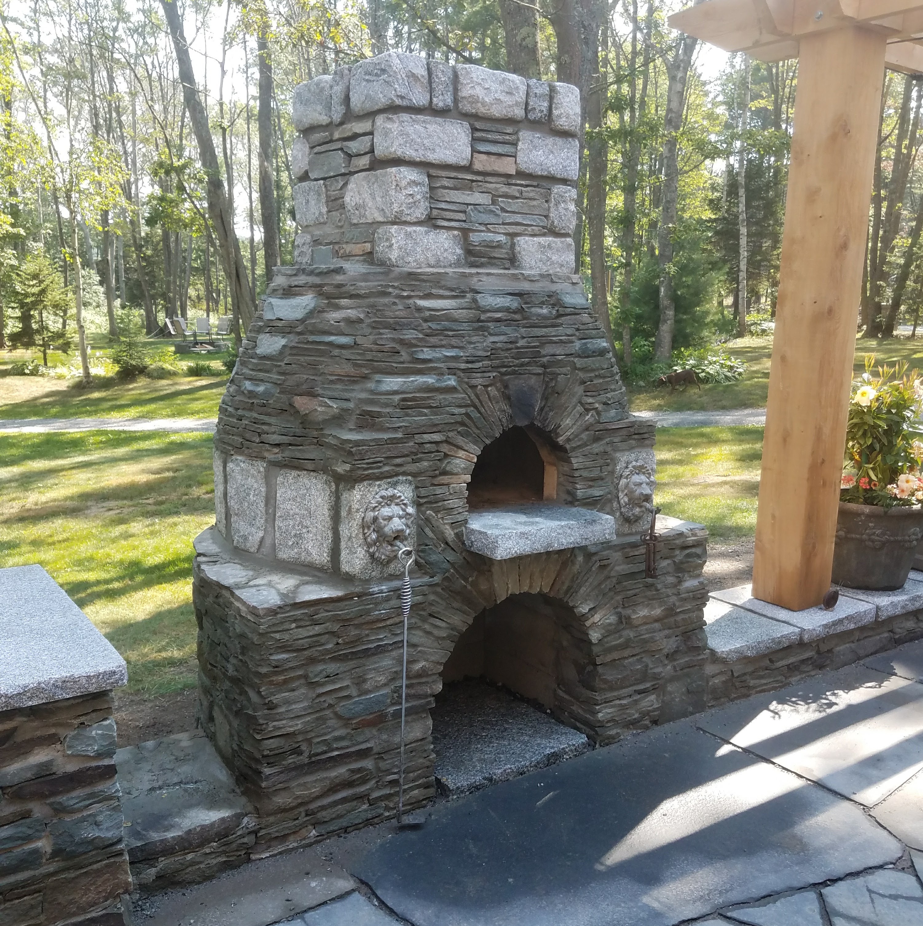 Nothing compares to brick oven pizza, and why not prepare it in a custom wood-fired oven like this one in Cape Elizabeth, Maine
