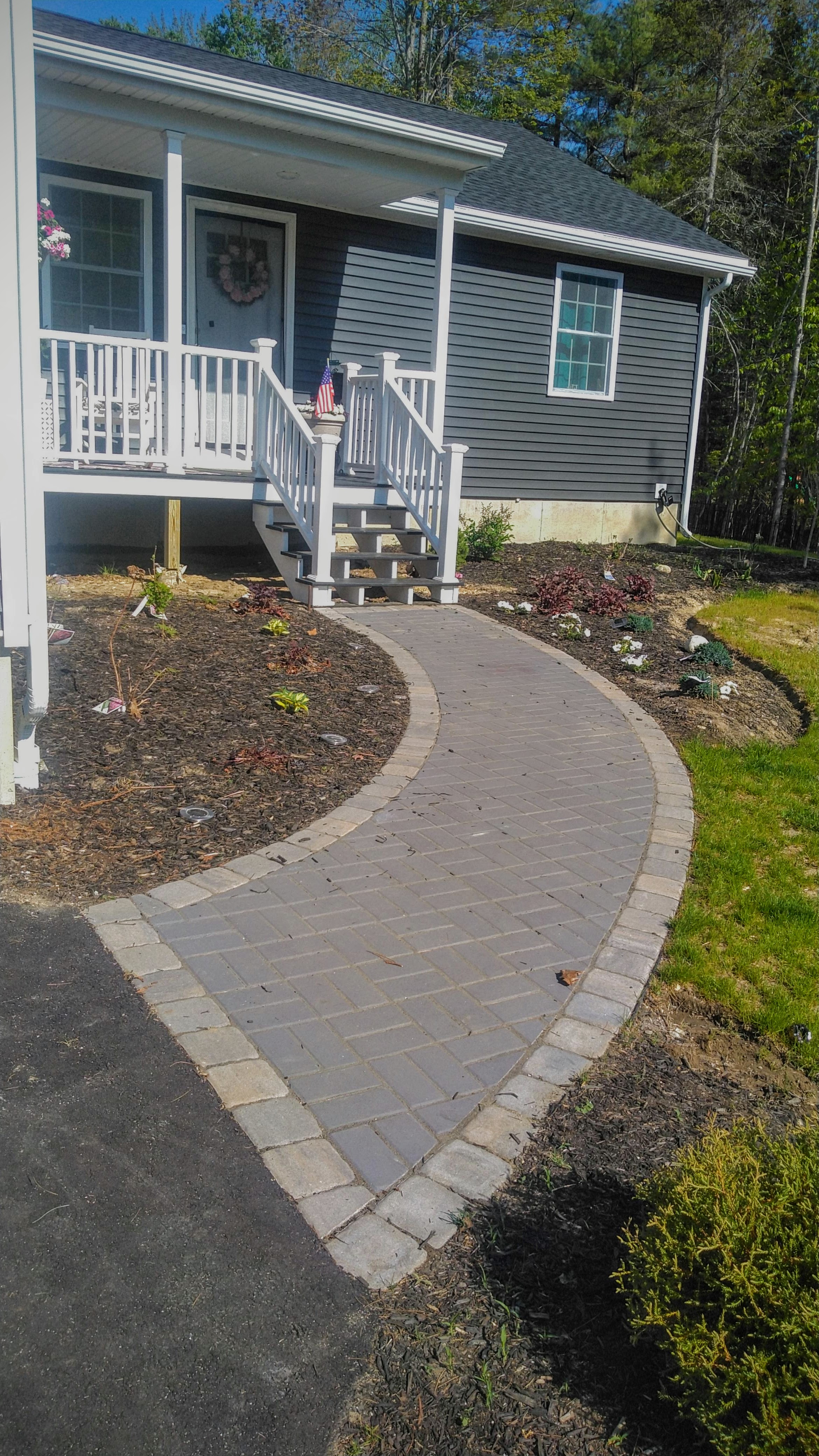 Small walkway in Durham, Maine