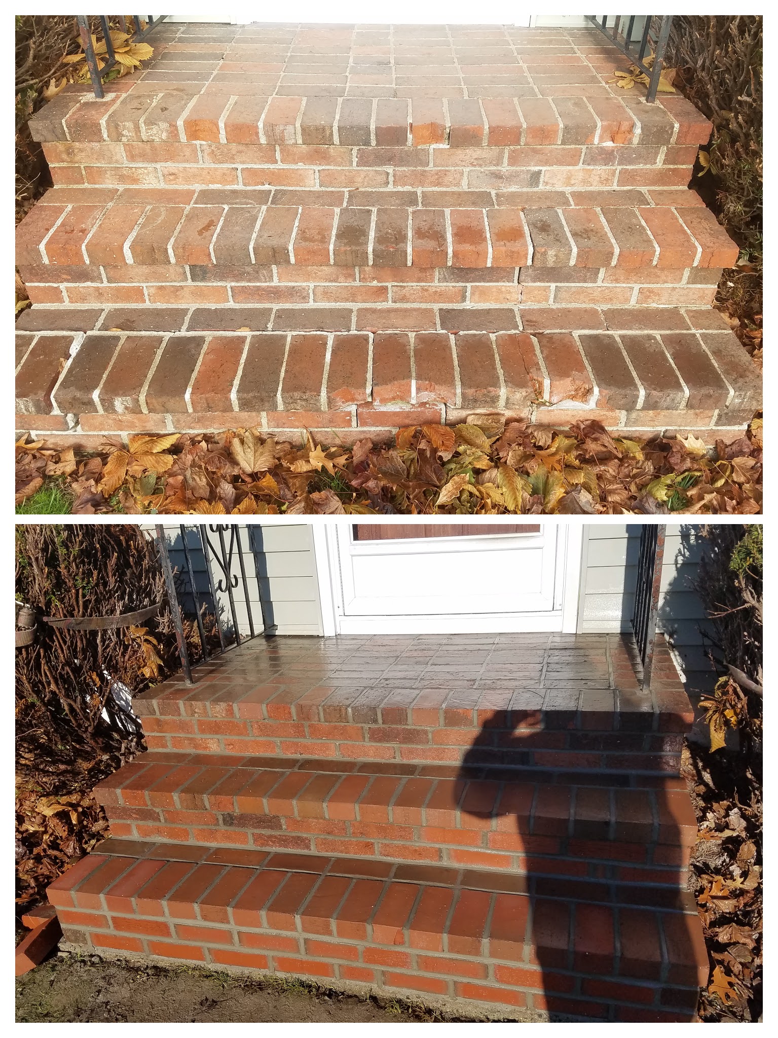 Typical brick step restoration 