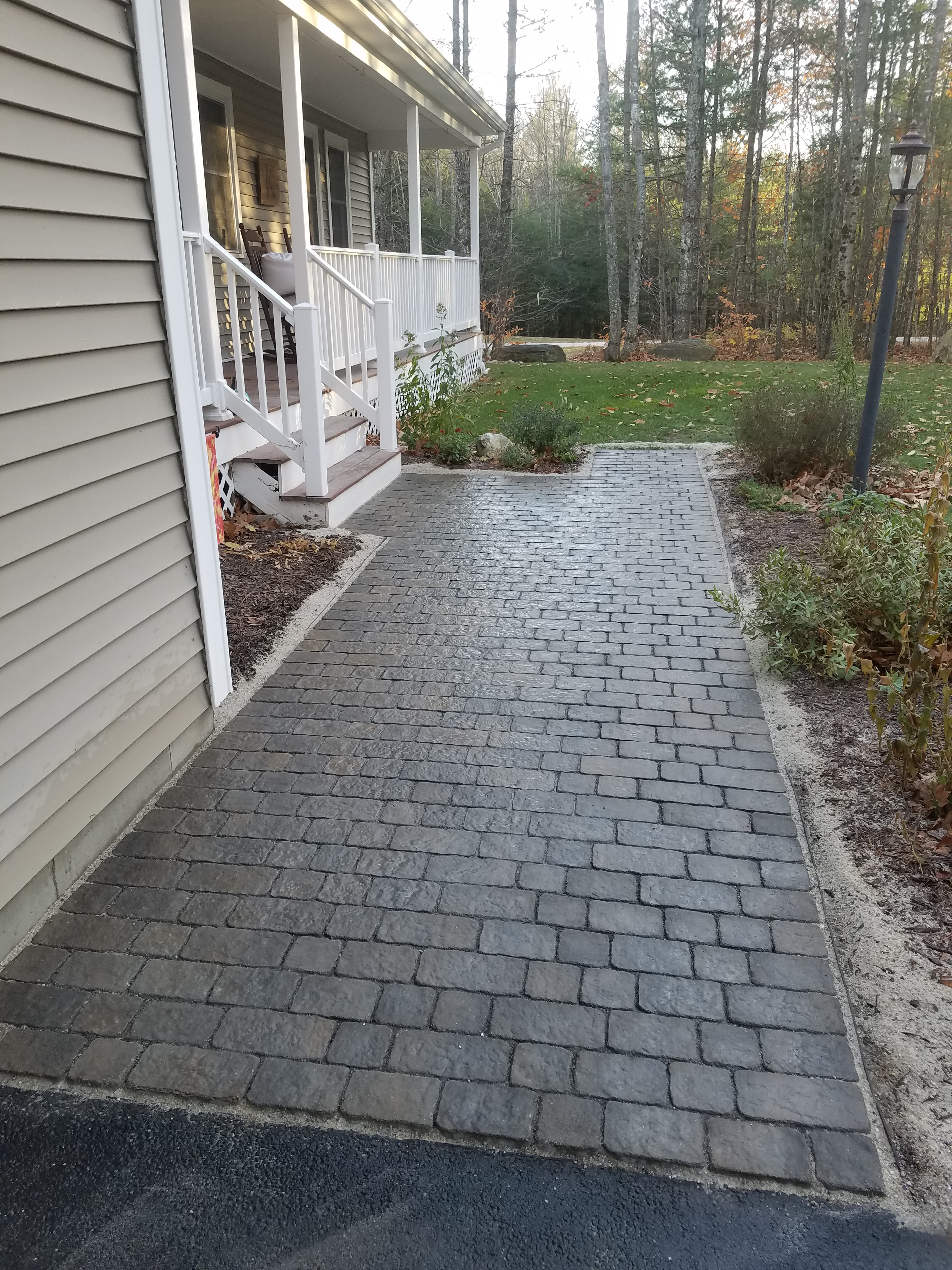 Eastern Bay Paver walkway, Gray, Maine