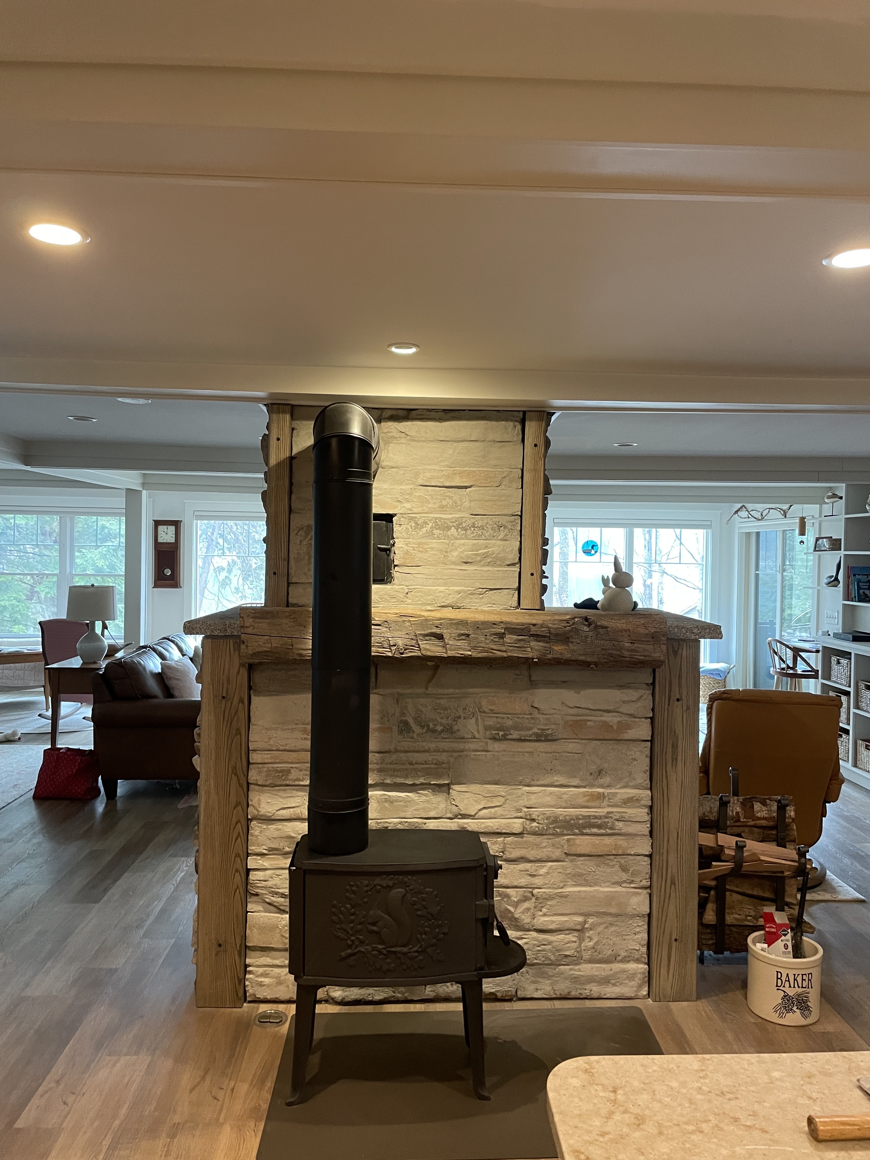 Fireplace surround, Cultured Stone