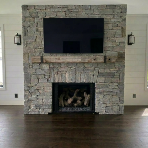 Granite Fireplace Surround, Leeds, Maine