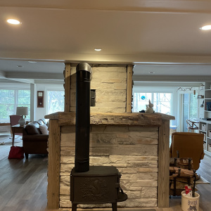 Wood Stove Surround, Norway, ME