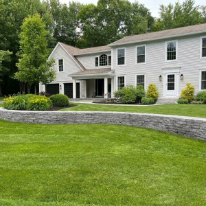 Serpentine Retaining wall, The Woodlands, Falmouth, ME