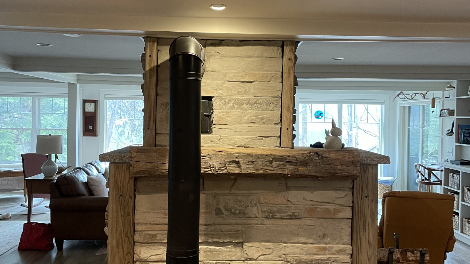 Wood Stove Surround, Norway, ME